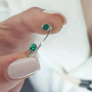 Open Emerald Ring