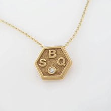 Load image into Gallery viewer, Custom diamond initial necklace
