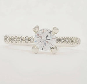 Engagement Ring With Diamonds