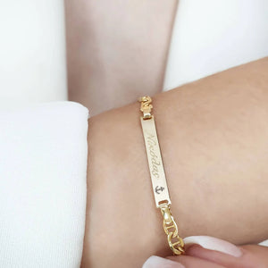 Gold Identity Bracelet