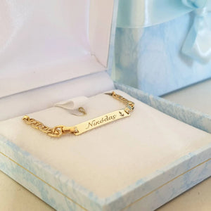 Gold Identity Bracelet