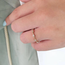 Load image into Gallery viewer, Gold Aquamarine Ring
