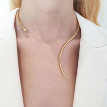 Load image into Gallery viewer, Gold Snake Necklace
