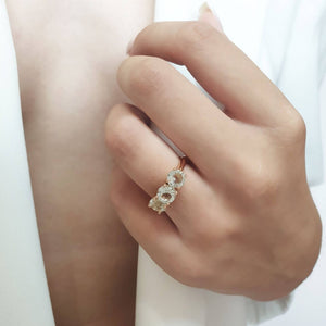 Light Green Amethyst Ring