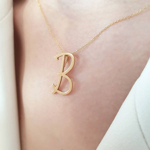 Custom initial letter necklace