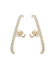Load image into Gallery viewer, Long diamond bar earrings
