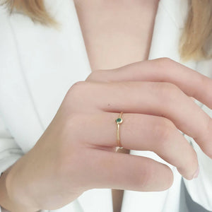 Gold Ring With Emerald