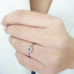 Square Diamond Ring