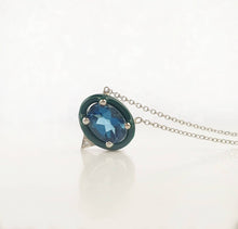 Load image into Gallery viewer, London Blue Topaz Eye Necklace
