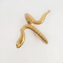 Load image into Gallery viewer, Gold Snake Ring
