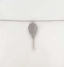 Load image into Gallery viewer, Tennis racket necklace
