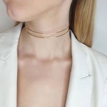 Load image into Gallery viewer, Gold Choker Necklace
