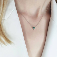 Load image into Gallery viewer, Emerald Diamond Necklace
