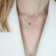 Load image into Gallery viewer, Emerald Diamond Necklace
