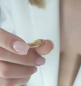 Heartbeat Ring Made Of 14K Solid Gold