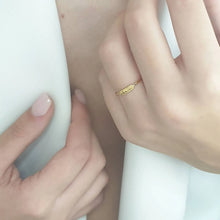 Load image into Gallery viewer, Heartbeat Ring Made Of 14K Solid Gold
