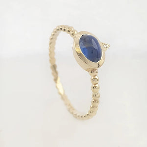 Gold Sapphire Ring