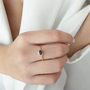 Gold Sapphire Ring