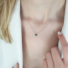 Load image into Gallery viewer, Emerald Diamond Necklace
