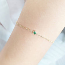 Load image into Gallery viewer, &quot;SOL&quot; Emerald Bracelet 0,03ct
