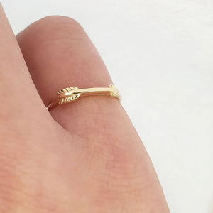 Arrow Ring In Solid Gold