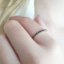 Load image into Gallery viewer, Eternity Black Diamond Ring
