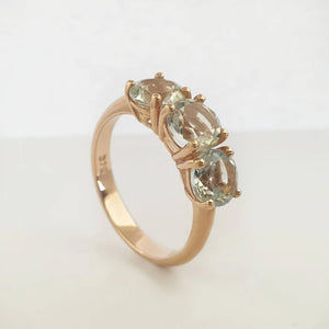 Light Green Amethyst Ring