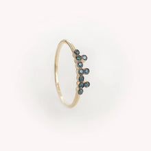 Load image into Gallery viewer, 10 Blue Diamond Ring
