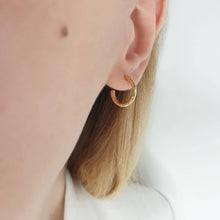Load image into Gallery viewer, Hoops Gold Minimalist Earrings
