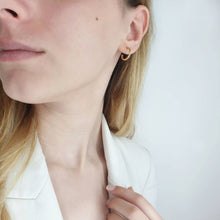 Load image into Gallery viewer, Hoops Gold Minimalist Earrings
