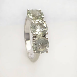 Light Green Amethyst Ring