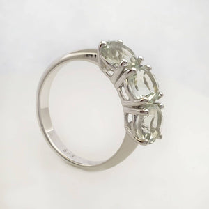 Light Green Amethyst Ring