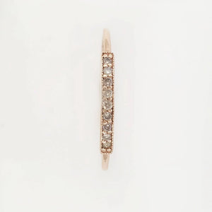 Brown Diamond Bar Ring