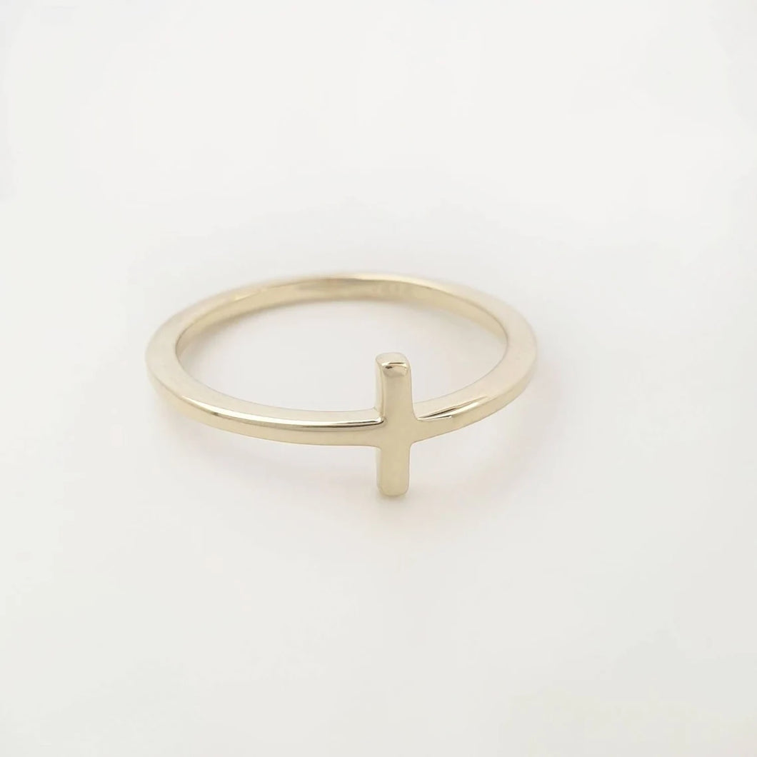 Gold Cross Ring