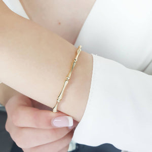 Bamboo Gold Bangle