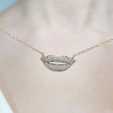 Load image into Gallery viewer, Diamond Lips Necklace
