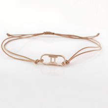 Load image into Gallery viewer, Personalized Gold Bracelet With Cord
