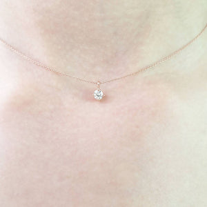 Diamond Solitaire Necklace