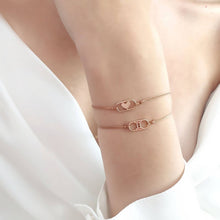 Load image into Gallery viewer, Personalized Gold Bracelet With Cord
