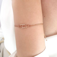 Load image into Gallery viewer, Personalized Gold Bracelet With Cord
