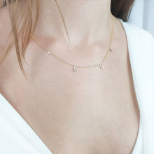 Load image into Gallery viewer, Gold Multiple Letters Necklace
