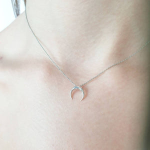 Crescent moon necklace