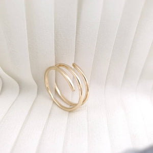 Gold Spiral Ring