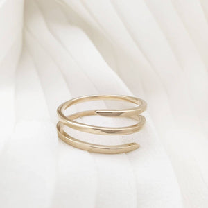 Gold Spiral Ring