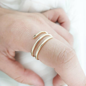 Gold Spiral Ring