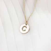 Load image into Gallery viewer, Initial Necklace In Solid Gold
