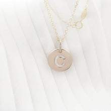 Load image into Gallery viewer, Initial Necklace In Solid Gold
