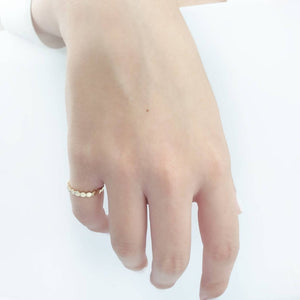 Hexagon Ring In Solid Gold