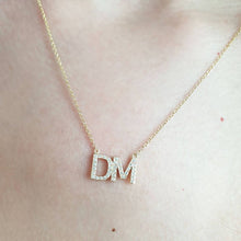 Load image into Gallery viewer, Custom Necklace With Diamonds In Solid Gold
