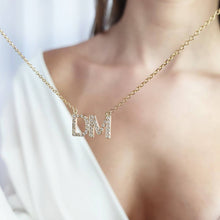 Load image into Gallery viewer, Custom Necklace With Diamonds In Solid Gold
